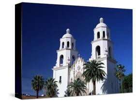 The Twin Towers of St. Augustine Cathedral, Tucson, Arizona, United States of America (U.S.A.)-Ruth Tomlinson-Stretched Canvas