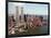 The Twin Towers of the World Trade Center Rise Above the New York Skyline-null-Framed Photographic Print