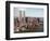 The Twin Towers of the World Trade Center Rise Above the New York Skyline-null-Framed Photographic Print