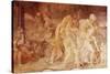 The Twins of Catania, Anfinomo and Anapio-Rosso Fiorentino-Stretched Canvas