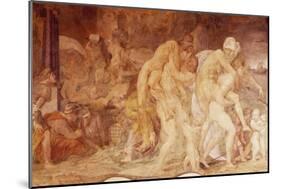 The Twins of Catania, Anfinomo and Anapio-Rosso Fiorentino-Mounted Giclee Print