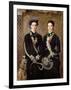 The Twins, Portrait of Kate Edith and Grace Maud Hoare, 1876-John Everett Millais-Framed Giclee Print