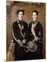 The Twins, Portrait of Kate Edith and Grace Maud Hoare, 1876-John Everett Millais-Mounted Giclee Print