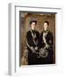 The Twins, Portrait of Kate Edith and Grace Maud Hoare, 1876-John Everett Millais-Framed Giclee Print