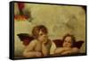 The Two Angels-Raphael-Framed Stretched Canvas