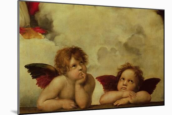 The Two Angels-Raphael-Mounted Giclee Print