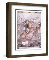 The Two Began a Combat Whereon All around Paused to Look-Herbert Cole-Framed Giclee Print