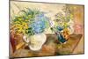 The Two Bouquets, 1918 (Oil on Canvas)-Louis Valtat-Mounted Giclee Print