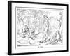 The Two Brothers, Engraved by J. Dielmann-Alfred Rethel-Framed Giclee Print