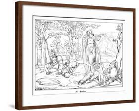 The Two Brothers, Engraved by J. Dielmann-Alfred Rethel-Framed Giclee Print