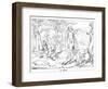 The Two Brothers, Engraved by J. Dielmann-Alfred Rethel-Framed Giclee Print