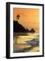 The Two Brothers Rock Formations and Praia Do Bode Beach at Sunset-Alex Saberi-Framed Photographic Print