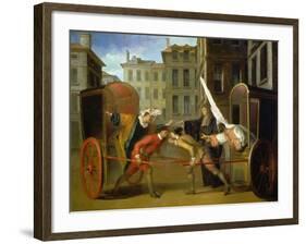 The Two Coaches, C. 1707-Claude Gillot-Framed Giclee Print