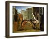 The Two Coaches, C. 1707-Claude Gillot-Framed Giclee Print