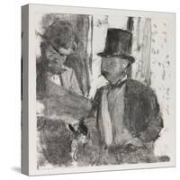 The Two Connoisseurs, c.1880-Edgar Degas-Stretched Canvas