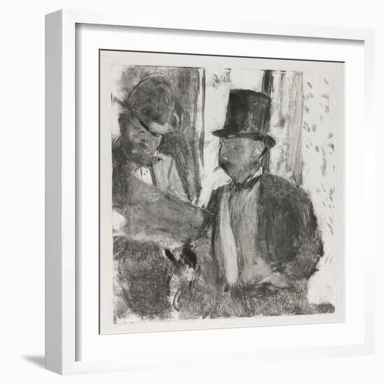 The Two Connoisseurs, c.1880-Edgar Degas-Framed Giclee Print