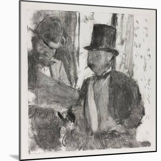 The Two Connoisseurs, c.1880-Edgar Degas-Mounted Giclee Print