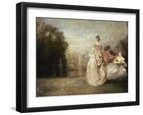 The Two Cousins, 1716-20-Jean Antoine Watteau-Framed Giclee Print