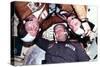 The Two Crews of the Joint US/USSR ASTP Docking in Earth Orbit Mission-null-Stretched Canvas