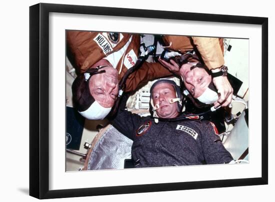 The Two Crews of the Joint US/USSR ASTP Docking in Earth Orbit Mission-null-Framed Photographic Print