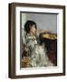 The Two Dolls or Young or Oriental Girl with Fan, 1876-Antonio Mancini-Framed Giclee Print