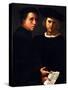 The Two Friends-Jacopo da Carucci Pontormo-Stretched Canvas