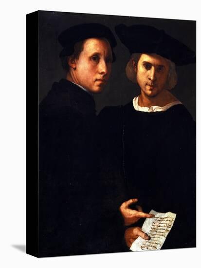 The Two Friends-Jacopo da Carucci Pontormo-Stretched Canvas