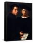 The Two Friends-Jacopo da Carucci Pontormo-Framed Stretched Canvas