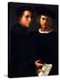 The Two Friends-Jacopo da Carucci Pontormo-Stretched Canvas