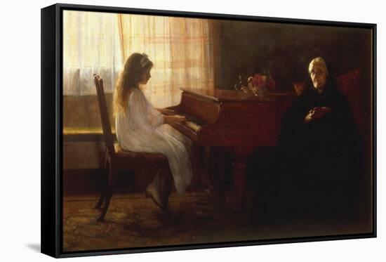 The Two Generations-John Henry Frederick Bacon-Framed Stretched Canvas