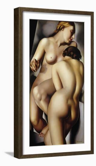 The Two Girlfriends-Tamara de Lempicka-Framed Giclee Print