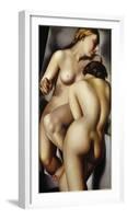 The Two Girlfriends-Tamara de Lempicka-Framed Giclee Print