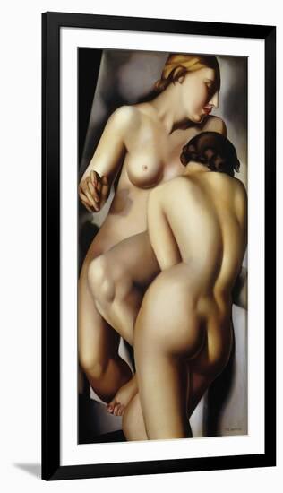 The Two Girlfriends-Tamara de Lempicka-Framed Giclee Print