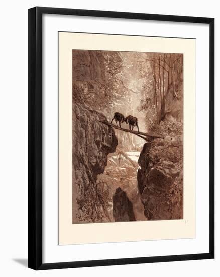 The Two Goats-Gustave Dore-Framed Giclee Print