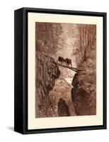 The Two Goats-Gustave Dore-Framed Stretched Canvas