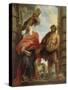 The Two Holy Saints John-Sir Anthony Van Dyck-Stretched Canvas