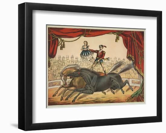 The Two Horse Act-null-Framed Giclee Print