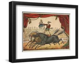 The Two Horse Act-null-Framed Giclee Print