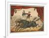 The Two Horse Act-Vintage Reproduction-Framed Art Print