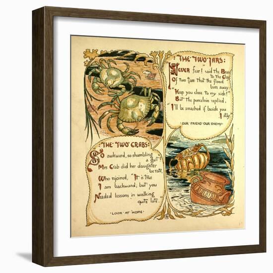 The Two Jars the Two Crabs-null-Framed Giclee Print