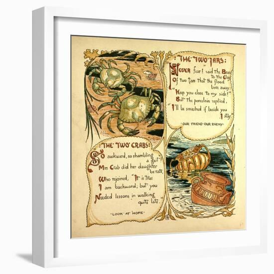 The Two Jars the Two Crabs-null-Framed Giclee Print