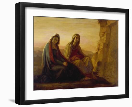The Two Maries at Christ's Tomb, 1858-Philipp Veit-Framed Giclee Print