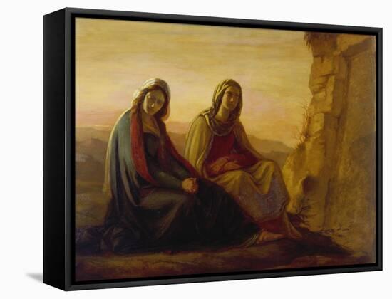 The Two Maries at Christ's Tomb, 1858-Philipp Veit-Framed Stretched Canvas