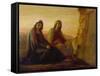 The Two Maries at Christ's Tomb, 1858-Philipp Veit-Framed Stretched Canvas