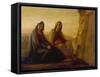 The Two Maries at Christ's Tomb, 1858-Philipp Veit-Framed Stretched Canvas