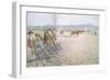 The Two Men with their Harrows Worked Methodically to and Fro-Carl Larsson-Framed Giclee Print