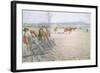 The Two Men with their Harrows Worked Methodically to and Fro-Carl Larsson-Framed Giclee Print