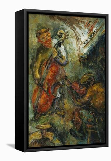 The Two Musicians; Les Deux Musiciens-Issachar Ryback-Framed Stretched Canvas