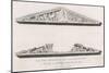 The Two Pediments of the Parthenon in the State in Which They Were in the Year 1674-null-Mounted Art Print