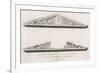 The Two Pediments of the Parthenon in the State in Which They Were in the Year 1674-null-Framed Premium Giclee Print